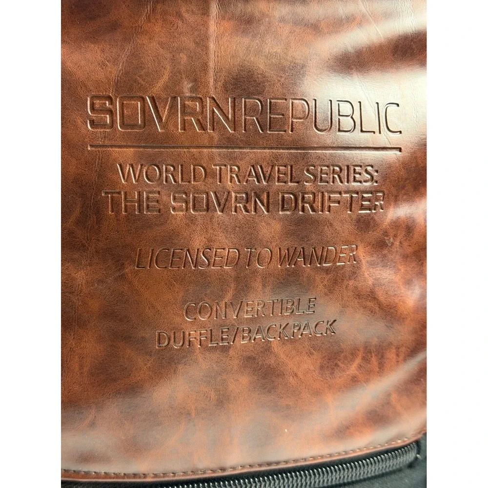Sovrn Republic Drifter Convertible Duffle Backpack Canvas Laptop Bag Travel